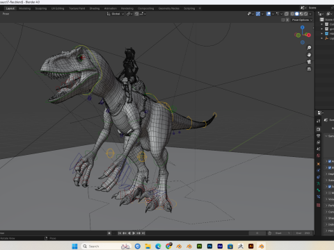 Dinosaur T-Rex PBR 8K High Details Rigged 3D Модель