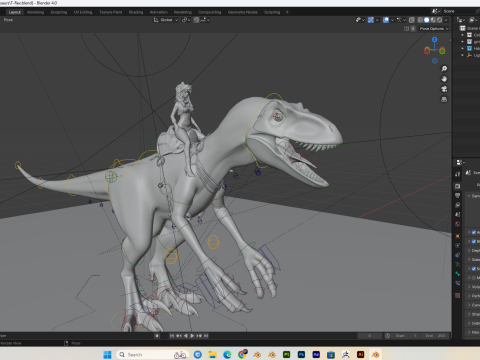 Dinosaur T-Rex PBR 8K High Details Rigged 3D Модель