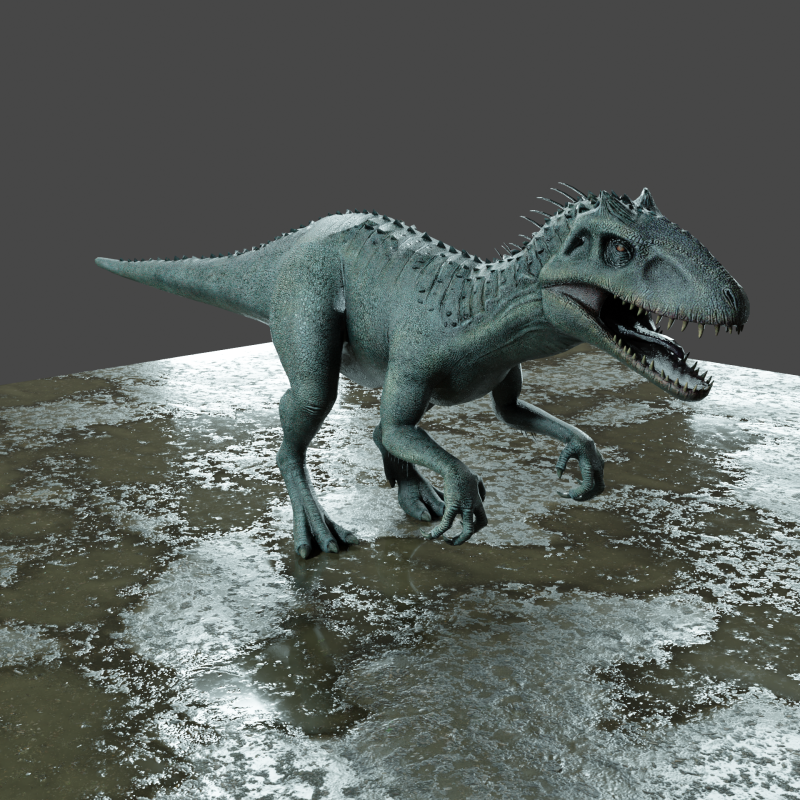 Dinosaur PBR 4k rigged 3D Model .c4d .max .obj .3ds .fbx .stl .blend