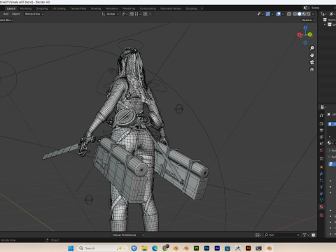 Attack on Titan - Girl PBR 8K Rigged 3Dモデル