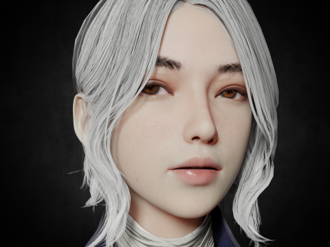 Female-Duchess Elden Ring Fanart PBR 8K Rigged 3D Modell