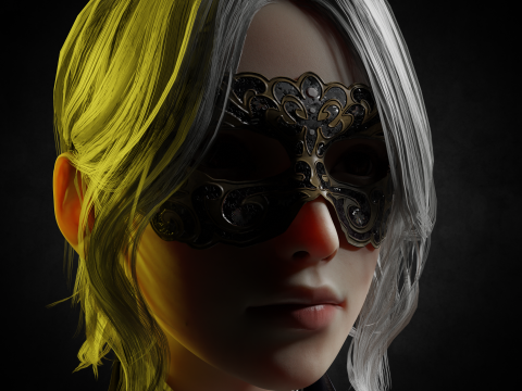 Female-Duchess Elden Ring Fanart PBR 8K Rigged 3D Modell