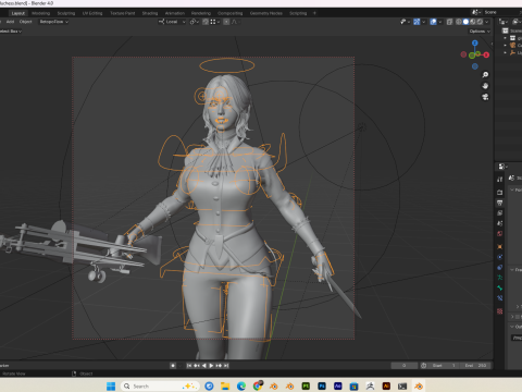 Female-Duchess Elden Ring Fanart PBR 8K Rigged 3D Modell