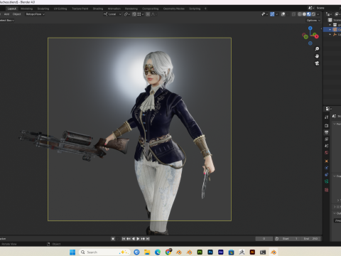 Female-Duchess Elden Ring Fanart PBR 8K Rigged 3D Modell