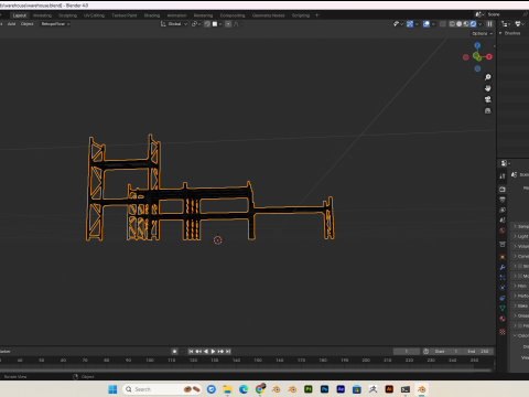 Warehouse scene blender 40 eevee and cycles Model 3D