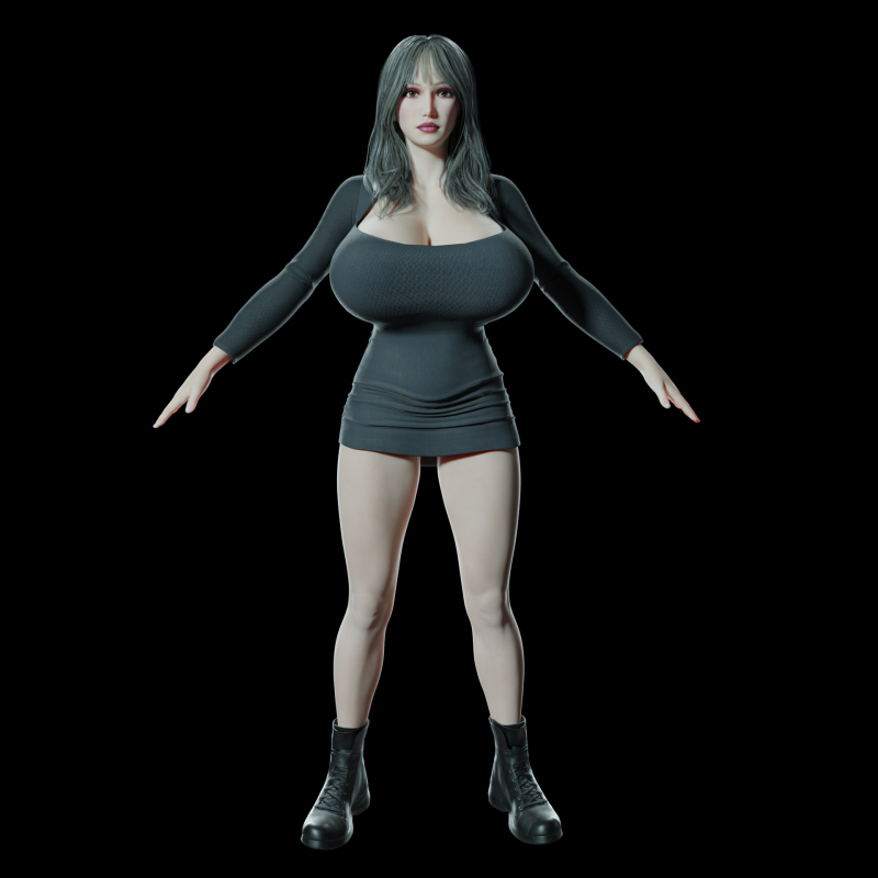 Sexy Women PBR 8K Rigged 3D 3D 模型 .c4d .max .obj .3ds .fbx .stl .blend