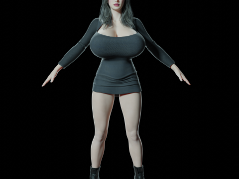 Sexy Women PBR 8K Rigged 3D 3D 모델