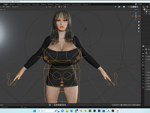 Sexy Women PBR 8K Rigged 3D 3D 模型