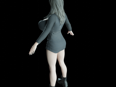 Sexy Women PBR 8K Rigged 3D 3D 模型