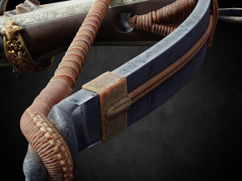 Medieval Crossbow PBR 4K Low-Poly 3D 模型