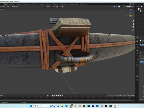 Medieval Crossbow PBR 4K Low-Poly 3D 模型