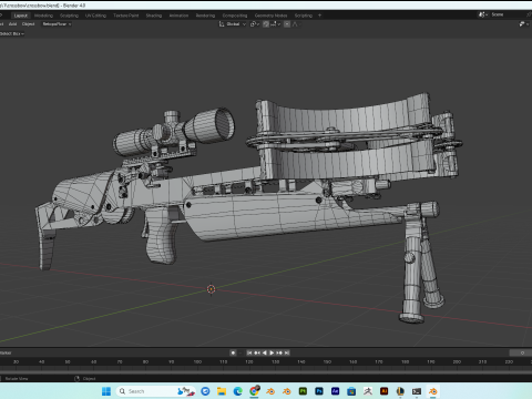 Crossbow PBR 4k highdetails Model 3D