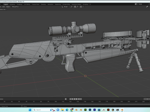Crossbow PBR 4k highdetails Model 3D