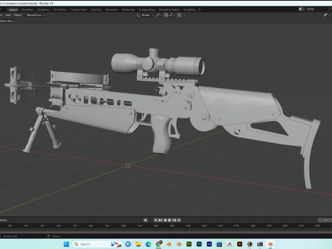 Crossbow PBR 4k highdetails Model 3D