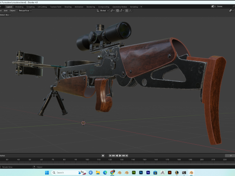 Crossbow PBR 4k highdetails Model 3D