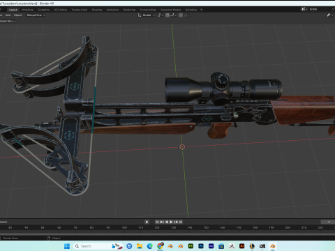 Crossbow PBR 4k highdetails Model 3D