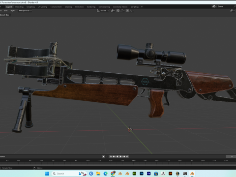 Crossbow PBR 4k highdetails Model 3D