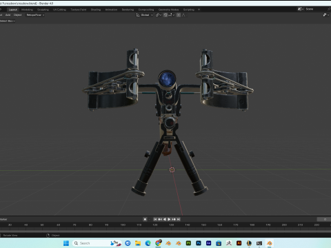 Crossbow PBR 4k highdetails Model 3D