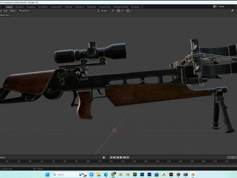 Crossbow PBR 4k highdetails Model 3D