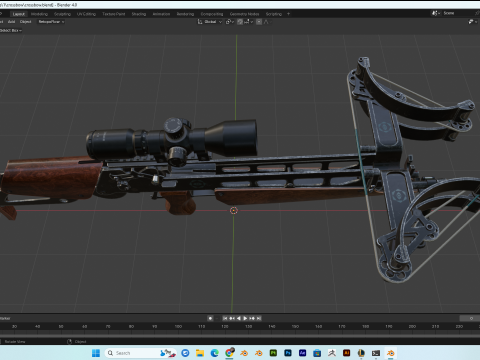 Crossbow PBR 4k highdetails Model 3D