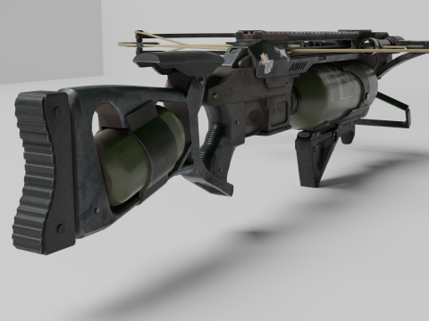 Crossbow PBR 4k highdetails low-poly 3D-Modell
