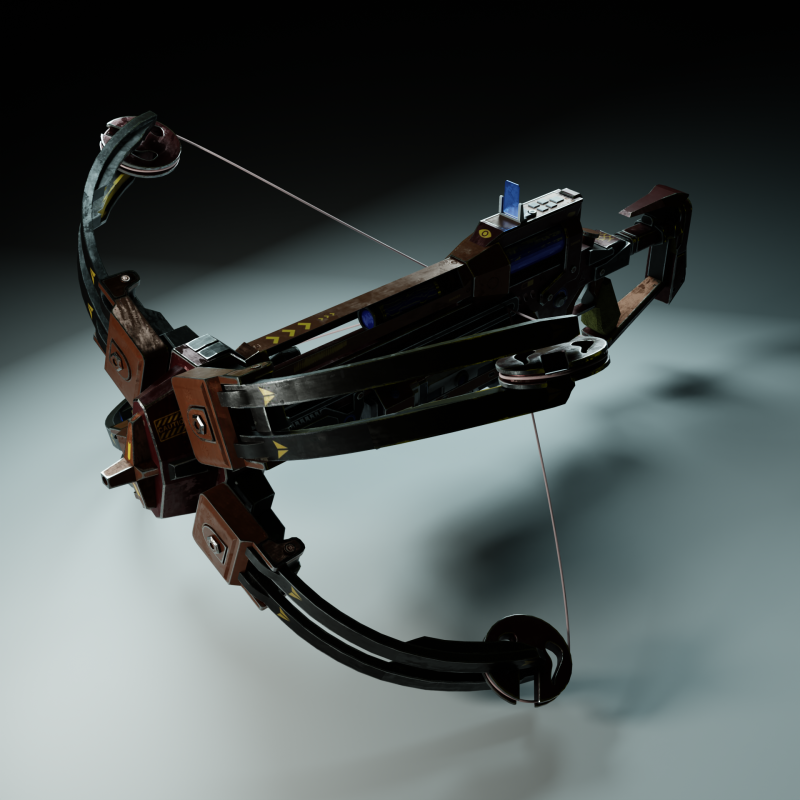 SciFi Crossbow PBR 4K HighDetails 3D 모델 .c4d .max .obj .3ds .fbx .stl .blend