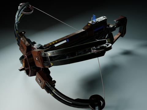 SciFi Crossbow PBR 4K HighDetails Model 3D