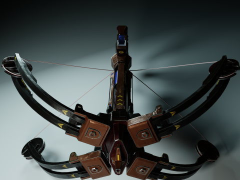 SciFi Crossbow PBR 4K HighDetails 3D 모델