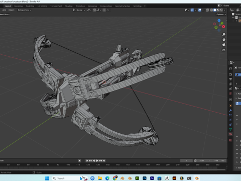 SciFi Crossbow PBR 4K HighDetails 3D 모델