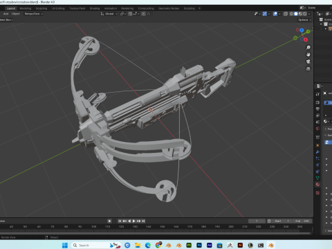 SciFi Crossbow PBR 4K HighDetails 3D 모델
