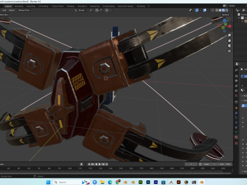 SciFi Crossbow PBR 4K HighDetails 3D 모델
