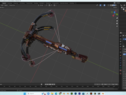 SciFi Crossbow PBR 4K HighDetails 3D 모델