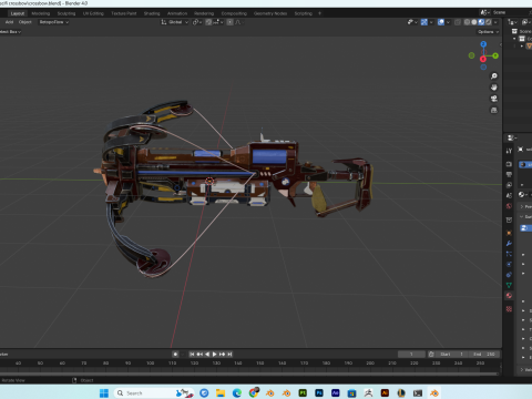 SciFi Crossbow PBR 4K HighDetails 3D 모델