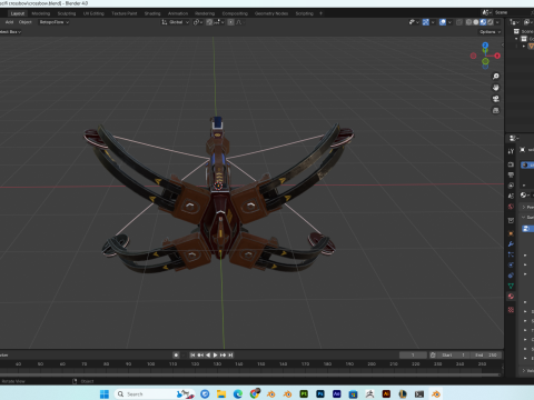 SciFi Crossbow PBR 4K HighDetails 3D 모델