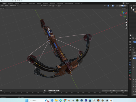 SciFi Crossbow PBR 4K HighDetails 3D 모델