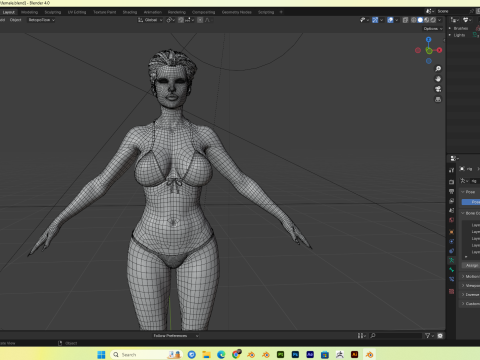 Bikini Women PBR 8k Low-Poly 3D Model