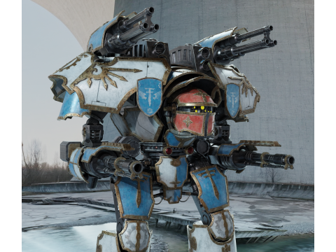 Warhammer robot PBR 4k highdetails Model 3D