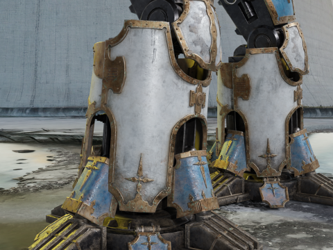 Warhammer robot PBR 4k highdetails Model 3D