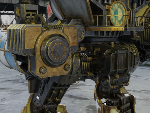 Warhammer robot PBR 4k highdetails Model 3D