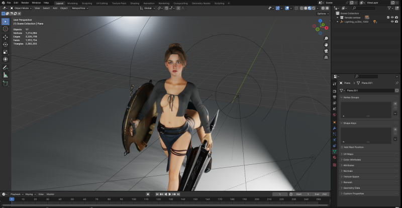 Female centaur PBR 8k blender 40 Modelo 3D .c4d .max .obj .3ds .fbx .stl .blend 