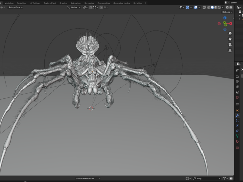 Spider queen PBR 8k highdetails 3D Модель