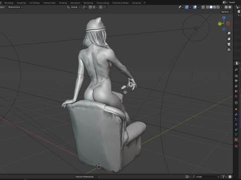 Sexy girl pbr 8k Modello 3D