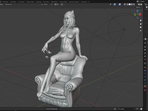 Sexy girl pbr 8k Modello 3D