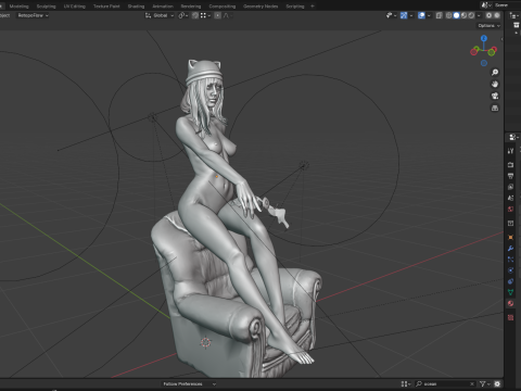 Sexy girl pbr 8k Modello 3D