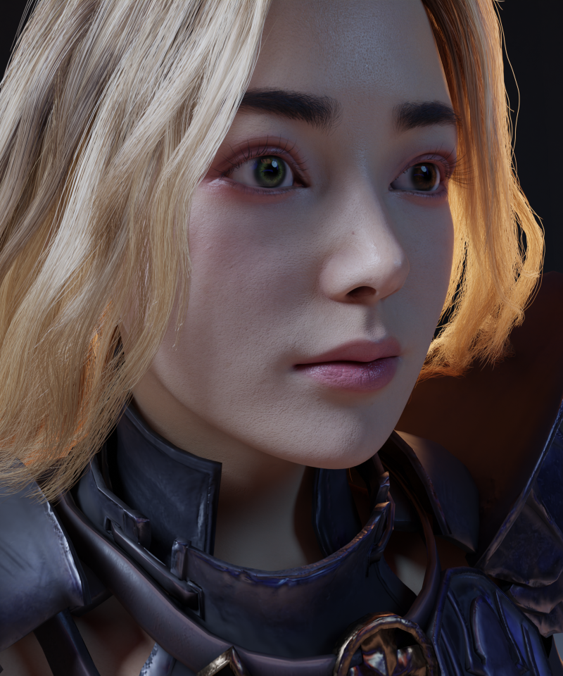 Mujer guerrera pbr 8k Modelo 3D .c4d .max .obj .3ds .fbx .stl .blend