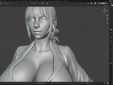 可爱的女孩 3D 模型