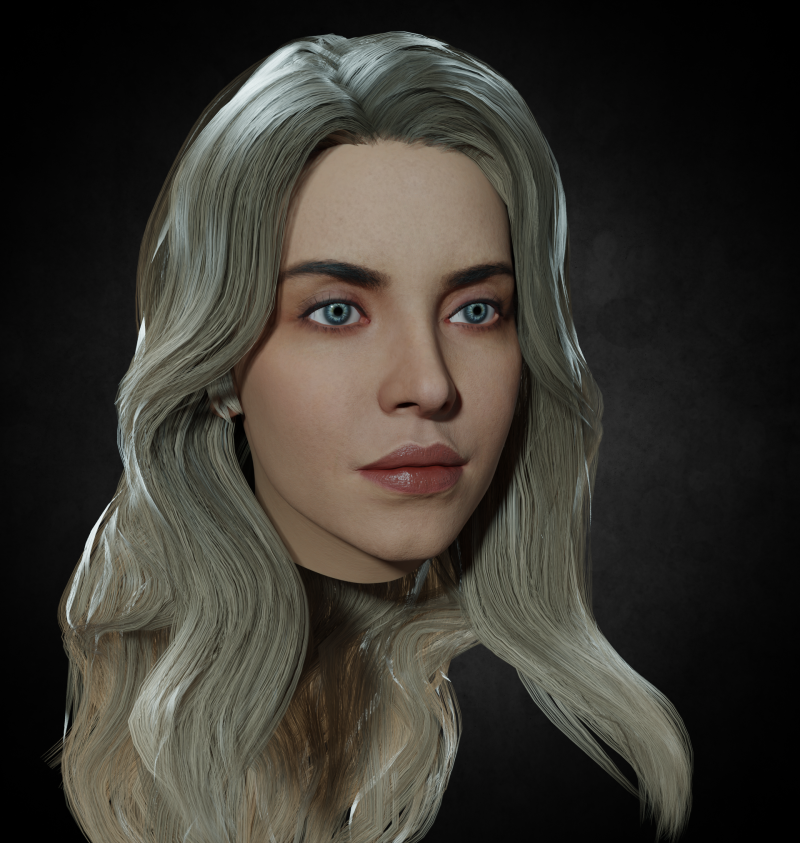 Sydney Sweeney Head PBR 8k highdetails 3D Модель .c4d .max .obj .3ds .fbx .stl .blend 