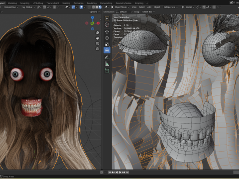 Sydney Sweeney Head PBR 8k highdetails 3D Модель