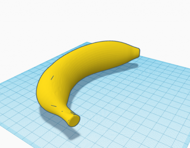 BANANA Modelo de impresión 3D .c4d .max .obj .3ds .fbx .stl .blend