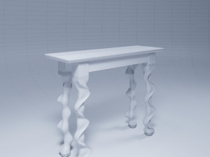 Cherry Taffy console table by David Hurwitz 3D Model